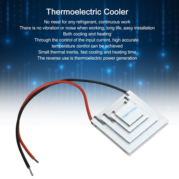 TEC4-24603 4-Layer Thermoelectric Cooler Peltier Module DC 12V 6.8W Cooling Ceramic Heat Sink for Electronics 40mm
