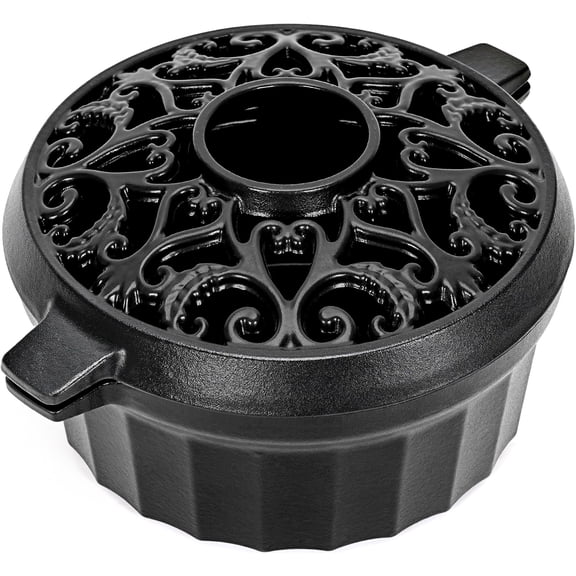 TECANA 2.7 Quart Cast Iron Wood Stove Steamer Three-Layer Porcelain Coating Humidifier