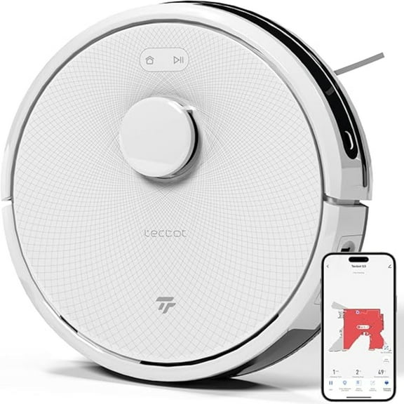 Tecbot S3 Pro Laser Navigating Robot Vacuum Cleaner w/360° LDS