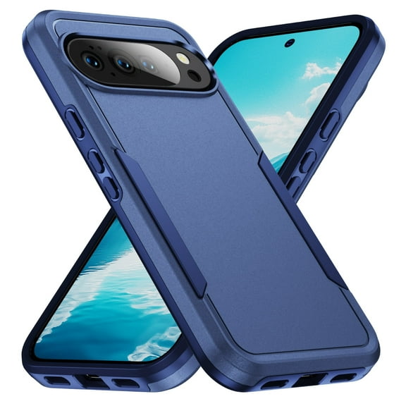 TECH CIRCE Shockproof Case for Google Pixel 10 Pro XL (6.8", 2025 Release), Slim Fit, Lightweight, Drop Protection Protective Anti Scratch Hard Shell Case for Women Men, Blue