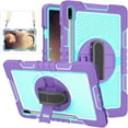 thumbnail image 1 of TECH CIRCLE 2019 Galaxy Tab A 8.0 Case (SM-T290), Sturdy Kickstand Rugged Case with Adjustable Hand/Shoulder Strap, Purple, 1 of 8