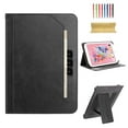 thumbnail image 1 of TECH CIRCLE for 7 Inch Tablet Android 11/12/13/14 Tablet Universal Case with Stand (Portrait/Landscape Viewing Angles)/Hand Strap/Front Pocket/Card Slots, PU Leather Folio Case with Lanyard, Black, 1 of 6