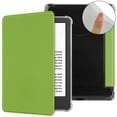 thumbnail image 1 of TECH CIRCLE for Amazon Kindle (11th Generation) Case 6" 2024/2022 Release, Clear Back Folio Case PU Leather Protective Cover, Slim Thin Lightweight Solid Flip Book Case with Auto Sleep Wake, Green, 1 of 7