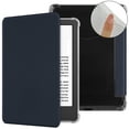 thumbnail image 1 of TECH CIRCLE for Amazon Kindle Paperwhite 7" Case 12th Generation 2024, Kindle Colorsoft Signature Edition Case 7" 2024, Clear Back Cover PU Leather Solid Thin Folio Case with Auto Sleep Wake, Darkblue, 1 of 7