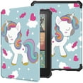 thumbnail image 1 of TECH CIRCLE for Amazon Kindle Paperwhite 7" Case 12th Generation 2024, Kindle Colorsoft Signature Edition Case 7" 2024, Cute Cartoon PU Leather Slim Thin Folio Case with Auto Sleep Wake, Unicorn, 1 of 6
