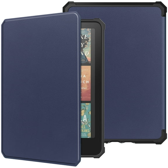 TECH CIRCLE for Amazon Kindle Paperwhite 7" Case 12th Generation 2024, Kindle Colorsoft Signature Edition Case 7" 2024, PU Leather Protective Lightweight Thin Book Case with Auto Sleep Wake, Blue