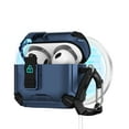 thumbnail image 1 of TECH CIRCLE for Apple AirPods 2 (2nd Gen, 2019 Release) Magnetic Case with Keychain, Safety Lock Clip, Compatible with MagSafe Charging, Lightweight Protective Hard Shell Headphone Cover, Blue, 1 of 9