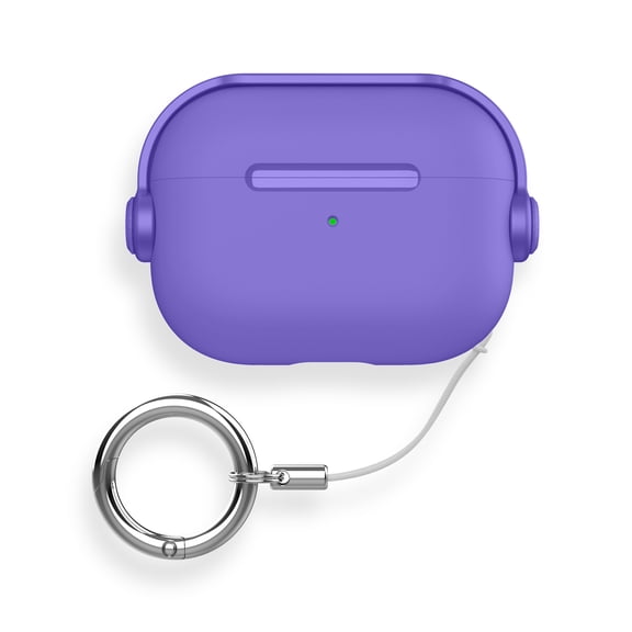 TECH CIRCLE for Apple AirPods Pro 3 (2025 Release) Case with Keychain, Phone Stand, Compatible with Wireless Charging, Vibrant Color, Protective Lightweight Cute Headphone Design Cover, Purple