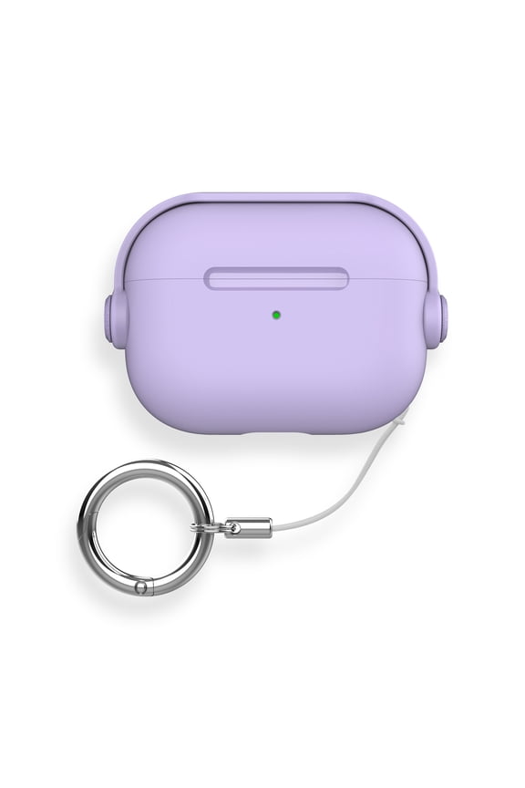 TECH CIRCLE for Apple AirPods Pro 3 (2025 Release) Case with Keychain, Phone Stand, Compatible with Wireless Charging, Vibrant Color, Protective Lightweight Cute Headphone Design Cover, Lightpurple