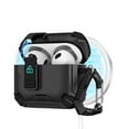 thumbnail image 1 of TECH CIRCLE for Apple AirPods Pro 3 (3rd Gen, 2025 Release) Magnetic Case with Keychain, Safety Lock Clip, Compatible with MagSafe Charging, Lightweight Protective Hard Shell Headphone Cover, Black, 1 of 9