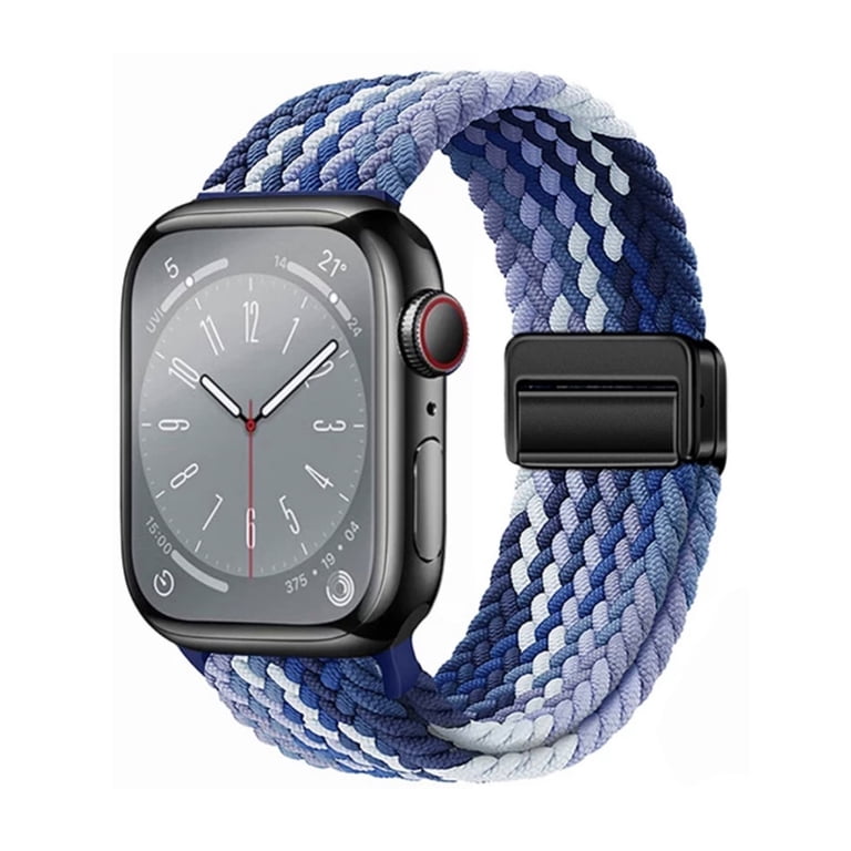 Apple Watch Band 41 MM straight solo loop -Size 9 Navy blue Solo Silicone Watch Band - Etsy main image 2