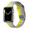 thumbnail image 1 of TECH CIRCLE for Apple Watch Band 42/44/45/49mm for Women Men, iWatch Sport Silicone Soft Adjustable iWatch Band Replacement for Apple Watch Ultra1/2 Series 9 8 7 6 5 4 3 2 1 SE,Green Gray, 1 of 9