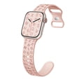 thumbnail image 1 of TECH CIRCLE for Apple Watch Band 42/44/45/49mm for Women Men, iWatch Sport Silicone Soft Adjustable iWatch Band Replacement for Apple Watch Series Ultra1/2 9 8 7 6 5 4 3 2 1 SE,Frosted Pink, 1 of 7