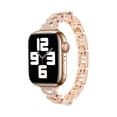 thumbnail image 1 of TECH CIRCLE for Apple Watch Band 42mm 44mm 45mm 49mm Series 9 8 7 6 5 4 3 2 1 SE Ultra/Ultra 2 for women, Bling Replacement Bracelet iWatch Band, Sparkle Stainless Steel Metal Wristband,Rosegold, 1 of 6