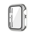 thumbnail image 1 of TECH CIRCLE for Apple Watch Case 41mm with Built-in Screen Protector,Bling Frame Protective Case Women Girls Dressy Diamonds Crystal Bumper for Apple Watch iWatch Series 7 8 9,Silver, 1 of 10