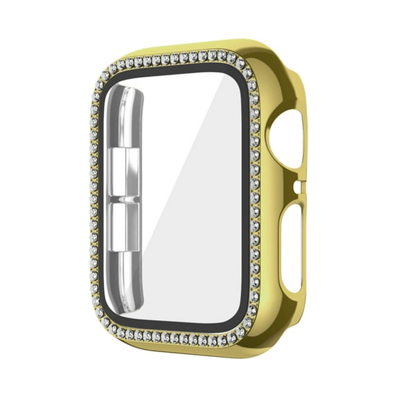 TECH CIRCLE for Apple Watch Case 44mm with Built-in Screen Protector,Bling Frame Protective Case Women Girls Dressy Diamonds Crystal Bumper for Apple Watch iWatch Series 4 5 6 SE,