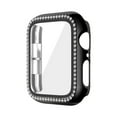 thumbnail image 1 of TECH CIRCLE for Apple Watch Case 45mm with Built-in Screen Protector,Bling Frame Protective Case Women Girls Dressy Diamonds Crystal Bumper for Apple Watch iWatch Series 7 8 9,Black, 1 of 10