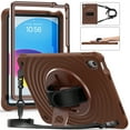 thumbnail image 1 of TECH CIRCLE for Apple iPad 10th Generation Case 10.9" 2022 Release, Heavy-Duty Shockproof Case Designed with Shoulder/Hand Strap & Sturdy Kickstand, Protective Hard Shell Carrying Cover, Brown, 1 of 11