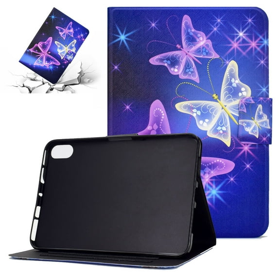TECH CIRCLE for Apple iPad 10th Generation Case 10.9 Inch 2022, Colorful Painting Multi-Angle Viewing Folio Wallet Smart Cover with Auto Wake/Sleep for iPad 10th Gen 10.9" Case, Star Butterfly