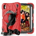 thumbnail image 1 of TECH CIRCLE for Apple iPad Mini (A17 Pro) Case 2024, iPad Mini 6th Generation Case 8.3-inch (2021), Shockproof Protectibe Back Cover Case with Kickstand /Shoulder Strap /Hand Strap for Kids, Red, 1 of 9