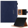 thumbnail image 1 of TECH CIRCLE for Apple iPad Pro 13-Inch M4 Case 2024, PU Leather Folio Case with Auto Sleep Wake & Stand Function, Built-in Pencil Loop & Card Slots & Pocket, Protective Durable Slim Cover, Brown, 1 of 7
