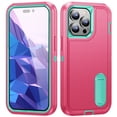 thumbnail image 1 of TECH CIRCLE for Apple iPhone 12 Pro Max Hybrid Case with Kickstand, Anti-Drop Hybrid Heavy Duty Protective Cover Full Body Shockproof Rugged Military Bumper Tough Kickstand Cover,C, 1 of 8