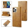 thumbnail image 1 of TECH CIRCLE for Apple iPhone 14 Pro Case, Luxury PU Leather Wallet Protective Stand Phone Case with Card Slots Pocket Cover Case for Apple iPhone 14 Pro 6.1 inch 2022,Yellow, 1 of 7