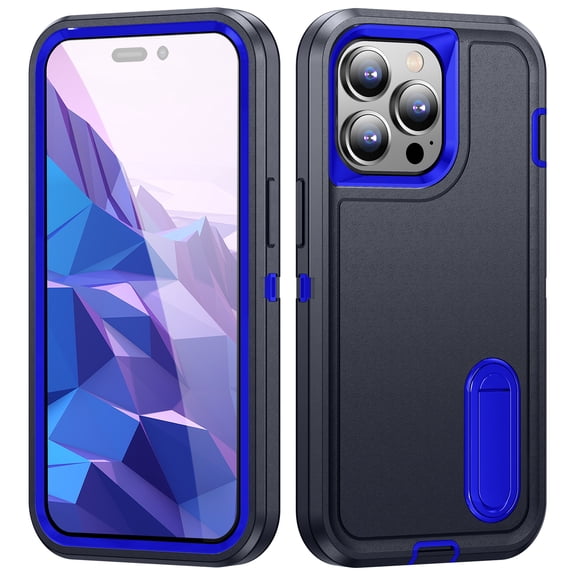 TECH CIRCLE for Apple iPhone 15 Pro Hybrid Case with Kickstand, Anti-Drop Hybrid Heavy Duty Protective Cover Full Body Shockproof Rugged Military Bumper Tough Kickstand Cover,G
