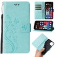 thumbnail image 1 of TECH CIRCLE for Apple iPhone 16 Case 6.1" 2024 - PU Leather Flip Wallet Phone Case with Credit Card Holder Slots & Stand Function, Lightweight Slim Thin Cute Butterfly Folio Cover with Lanyard, Green, 1 of 7