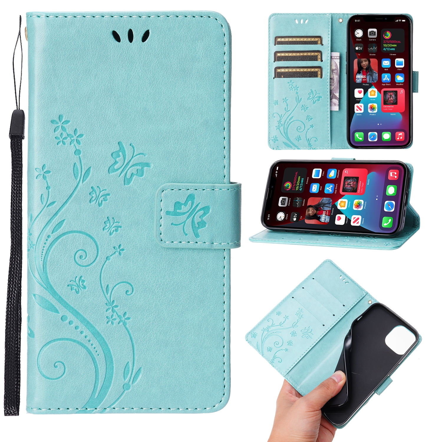 TECH CIRCLE for Apple iPhone 16 Pro Case 6.3" 2024 PU Leather Flip