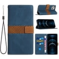thumbnail image 1 of TECH CIRCLE for Apple iPhone 16 Pro Max Case 6.9" 2024, Fold Flip Wallet Case with Stand Function, Built-in Card Slots & Cash Pocket, Lightweight Protective Slim Fit Portable Cover with Lanyard, Blue, 1 of 6