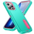 thumbnail image 1 of TECH CIRCLE for Apple iPhone 16 Pro Max Case, Anti-Drop Hybrid Heavy Duty Protective Phone Cover Shockproof Rugged Military Bumper Tough Kickstand Cover for Apple iPhone 16 Pro Max 6.9" 2024,Mint+Rose, 1 of 8