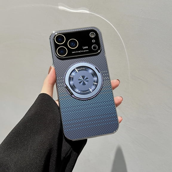 TECH CIRCLE For Apple iPhone 17 Pro Protective Case Back Cover with Kickstand Magnetic Anti-Scratch Shockproof Anti-Fingerprint Wireless Charging PC+TPU,Blue