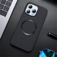 thumbnail image 1 of TECH CIRCLE Back Cover Case, for iPhone 16 Case 6.1-Inch 2024, Fabric Shell Silicone Protective Phone Case, Compatible with MagSafe / Magnetic Accessories, Slim Thin Lightweight Cover, Black, 1 of 6