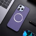 thumbnail image 1 of TECH CIRCLE Back Cover Case, for iPhone 16 Pro Max Case 6.9-Inch 2024, Fabric Shell Silicone Protective Phone Case, Compatible with MagSafe / Magnetic Accessories, Slim Thin Lightweight Cover, Purple, 1 of 6