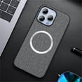 thumbnail image 1 of TECH CIRCLE Back Cover Case, for iPhone 16 Pro Max Case 6.9-Inch 2024, Fabric Shell Silicone Protective Phone Case, Compatible with MagSafe / Magnetic Accessories, Slim Thin Lightweight Cover, Gray, 1 of 6