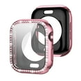 thumbnail image 1 of TECH CIRCLE Bling Case with Screen Protector for Apple Watch Series 10 42mm, Crystal Diamond All Round Full Protective Hard PC Cover Bumper for iWatch Accessories,Pink, 1 of 6