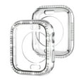 thumbnail image 1 of TECH CIRCLE Bling Case with Screen Protector for Apple Watch Series 10 46mm, Crystal Diamond All Round Full Protective Hard PC Cover Bumper for iWatch Accessories,Silver, 1 of 6