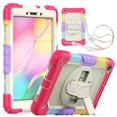 thumbnail image 1 of TECH CIRCLE Bumper Case for Samsung Galaxy Tab A 8.0 (SM-T290) Tablet 8" 2019 Version, Shockproof Protective Cute Kids Case with Screen Protector & Hand Strap & Kickstand & Shoulder Strap, Red, 1 of 7