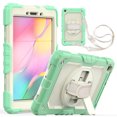 thumbnail image 1 of TECH CIRCLE Bumper Case for Samsung Galaxy Tab A7 (SM-T500) Tablet 10.4" 2020 Version, Shockproof Protective Cute Kids Case with Screen Protector & Hand Strap & Kickstand & Shoulder Strap, Green, 1 of 7