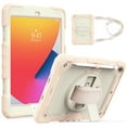 thumbnail image 1 of TECH CIRCLE Bumper Case for iPad 9th/8th/7th Generation 10.2" (2021/2020/2019), Shockproof Protective Cute Case with Screen Protector & Pen Holder & Hand Strap & Kickstand & Shoulder Strap, Rosegold, 1 of 8