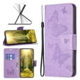 thumbnail image 1 of TECH CIRCLE Butterfly Case for 2022 iPhone 14 Plus (6.7") Cell Phone - PU Leather Protective Wallet Flip Case (Purple), 1 of 8