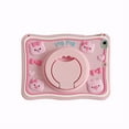 thumbnail image 1 of TECH CIRCLE Cartoon Tablet Case for Apple iPad Mini 3/2/1 (7.9 Inch), Cute Case for Kids/Girls/Boys, Built-in Rotating Kickstand & Handle, with Shoulder Strap, Shockproof Portable Case, Little Pigs, 1 of 7