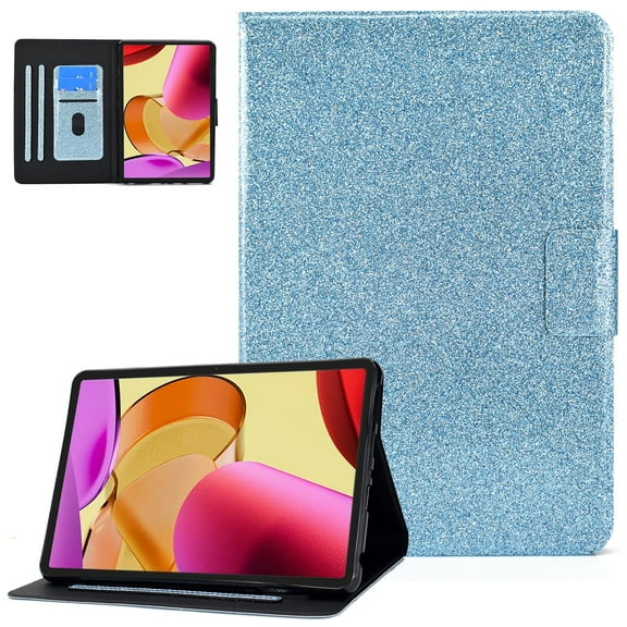 TECH CIRCLE Case for 11" Fire Max 11 Tablet (13th Generation) 2023, Protective Faux Leather Case with [Adjustable Viewing Stand Angles /Card Holder] Classic Folio Slim Thin Simple Cover (Blue)