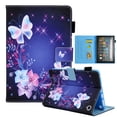 thumbnail image 1 of TECH CIRCLE Case for 2023 Fire Max 11 Tablet 11" (13th Generation), Protective Leather Case with [Adjustable Viewing Stand Angles / Card Holder] Lightweight Folio Cute Case (Flower Butterfly), 1 of 1