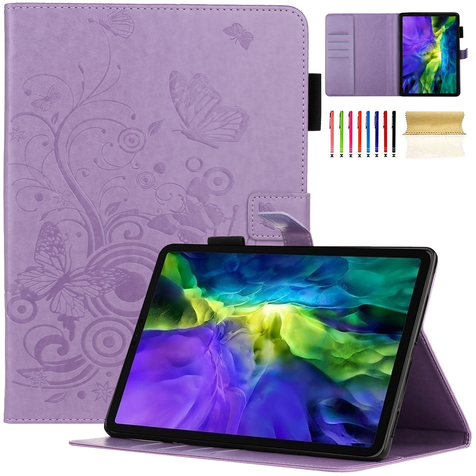 TECH CIRCLE Case for Apple iPad 10th Generation 10.9 Inch 2022,PU Leather Folio Flip Stand Smart Protective Cover with Auto Wake/Sleep Pencil Holder Soft Back Cover for iPad 10th Gen 10.9",Purple