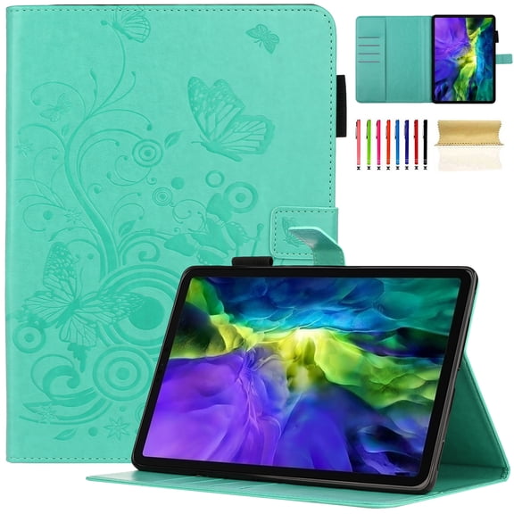 TECH CIRCLE Case for Apple iPad 10th Generation 10.9 Inch 2022,PU Leather Folio Flip Stand Smart Protective Cover with Auto Wake/Sleep Pencil Holder Soft Back Cover for iPad 10th Gen 10.9",Green