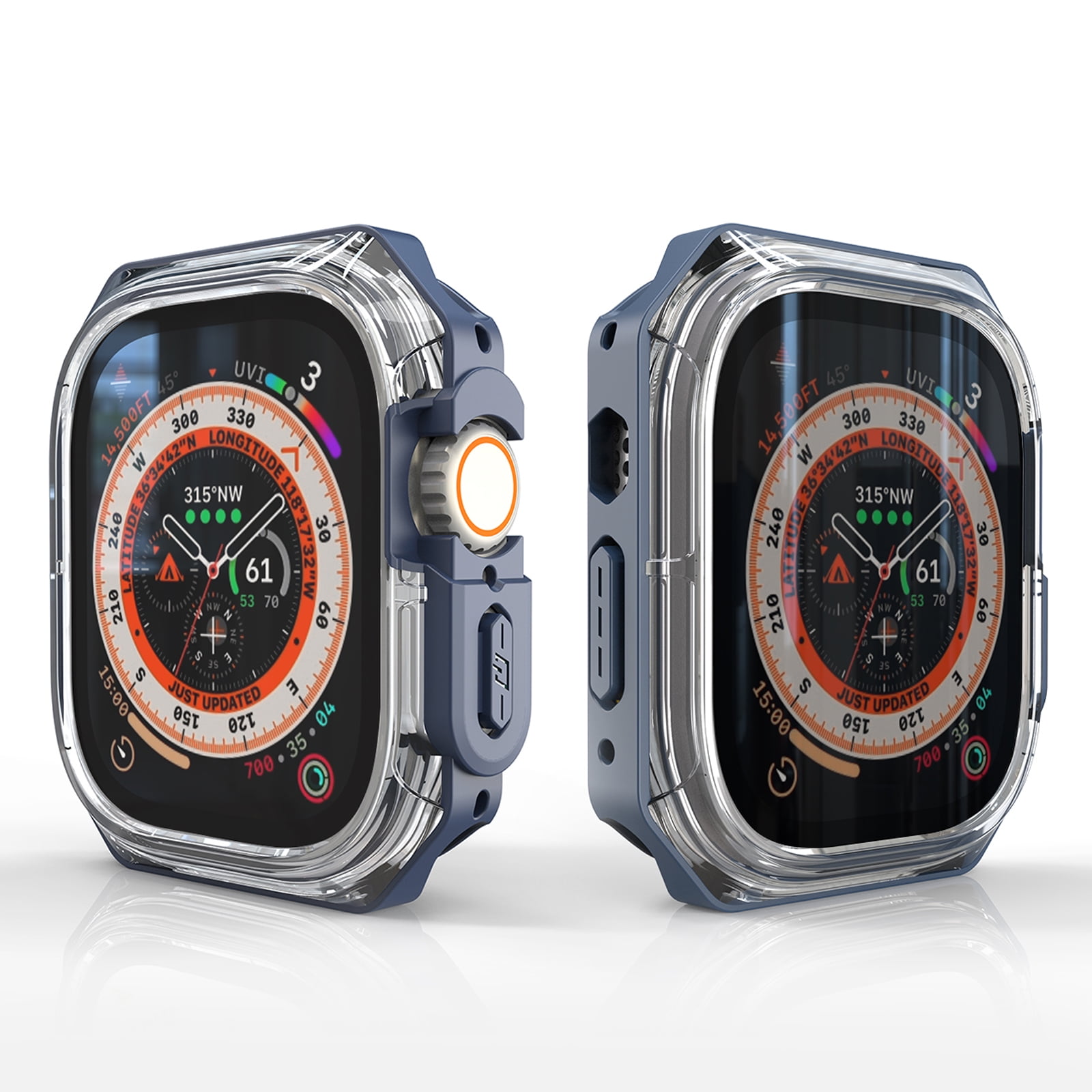 TECH CIRCLE Case Compatible for Apple Watch Ultra 2 Ultra 49mm Military All Around Durable TPU Protective Rugged Cover Case Shockproof Bumper for