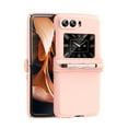 thumbnail image 1 of TECH CIRCLE Case Compatible with Motorola Moto Razr 2022, [Pen Holder] Silm Premium PU Leather Business Folding Hinge Protective Cover Case for Motorola Moto Razr 2022, Pink, 1 of 9