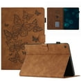 thumbnail image 1 of TECH CIRCLE Case for Fire HD 10 (9th/7th/5th Generation, 2019/2017/2015) Tablet 10.1" - Magnetic Folio Cute Case with Auto Sleep Wake /Card Holder /Adjustable Viewing Stand Angles (Butterfly Brown), 1 of 7